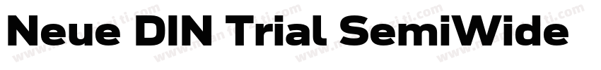 Neue DIN Trial SemiWide字体转换